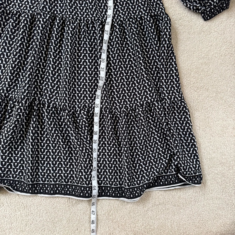 Max Studio Black and White Long Sleeve Dress - Picture 13 of 15